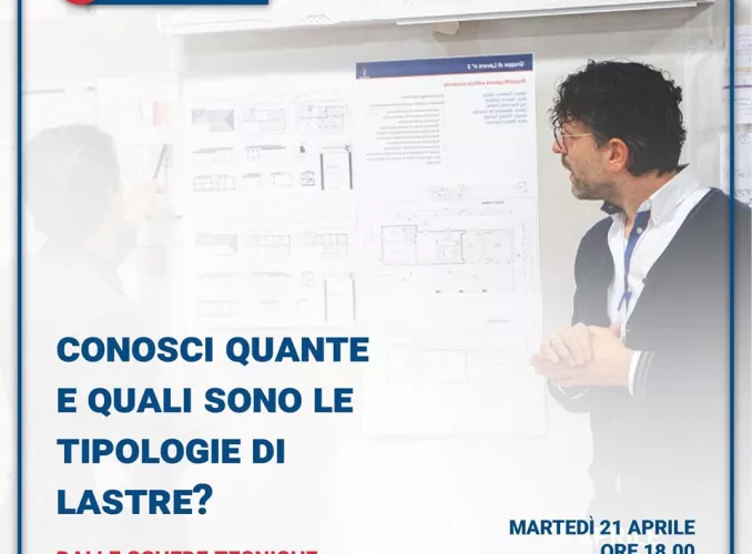 Diretta Facebook - Conosci quante e quali sono le tipologie di Lastre?