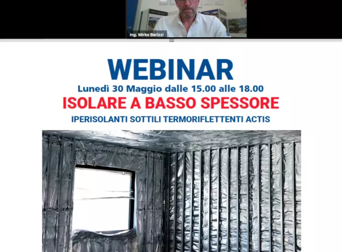 WEBINAR “ISOLARE A BASSO SPESSORE”